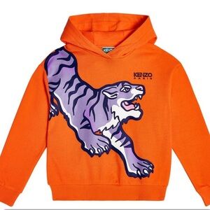 Kenzo Kids Orange Tiger Hoodie